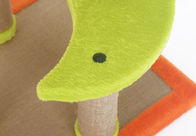 Vier Geschichten-Kätzchen-kletternder Rahmen grün/orange Farbe schön mit Gazebo fournisseur