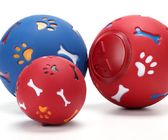 Blaue/rote Farbhundereichweite-Ball, Hundeimbiss-Ball kaubar für Ausbildungshaustiere fournisseur