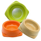 Kundengebundene Größen-keramische Haustier-Schüssel, Nahrung- für Haustiereschüssel-grüne/orange/beige Farbe fournisseur