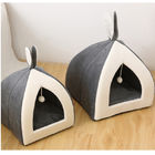 Wärmen Sie kleines Haustier-Katzen-Bett/Kätzchen-Haus-zusammenklappbares Höhlen-Bett für Winter fournisseur
