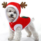 Weihnachtshaustier kleidet Hundemit kapuze Mantel-Fussel-Material mit geometrischen Mustern fournisseur