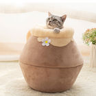 Plüsch-weiches Haustier-Bett-tragbares warmes Katzen-Haus im Freien für Winter fournisseur