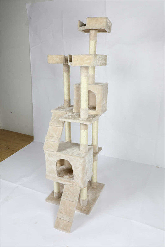 Freundlicher Katzen-kletternder Rahmen-mehrstufiger Entwurf Eco mit weichen Stangen fournisseur