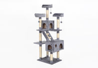 Multi- Schicht-Katzen-kletternde Rahmen-beige/graue Luxusfarbe für 4-5 Katzen verfügbar fournisseur