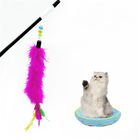 Bunte Stabs-Spielzeug-Größe der Kaninchen-Haar-Katzen-Feder-harten Nuss fertigte ODM/Soem Accpeted besonders an fournisseur