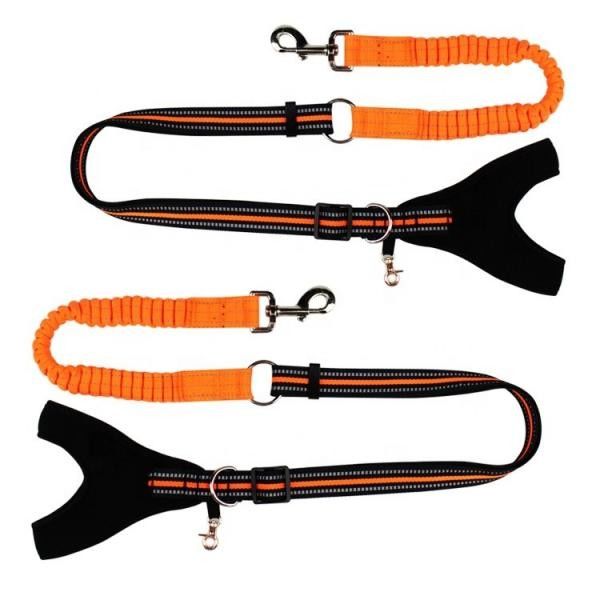 Mode-Hundehalsringe und Leinen mit elastisches ausgedehntes einziehbares Nylon-umsponnenem Seil fournisseur